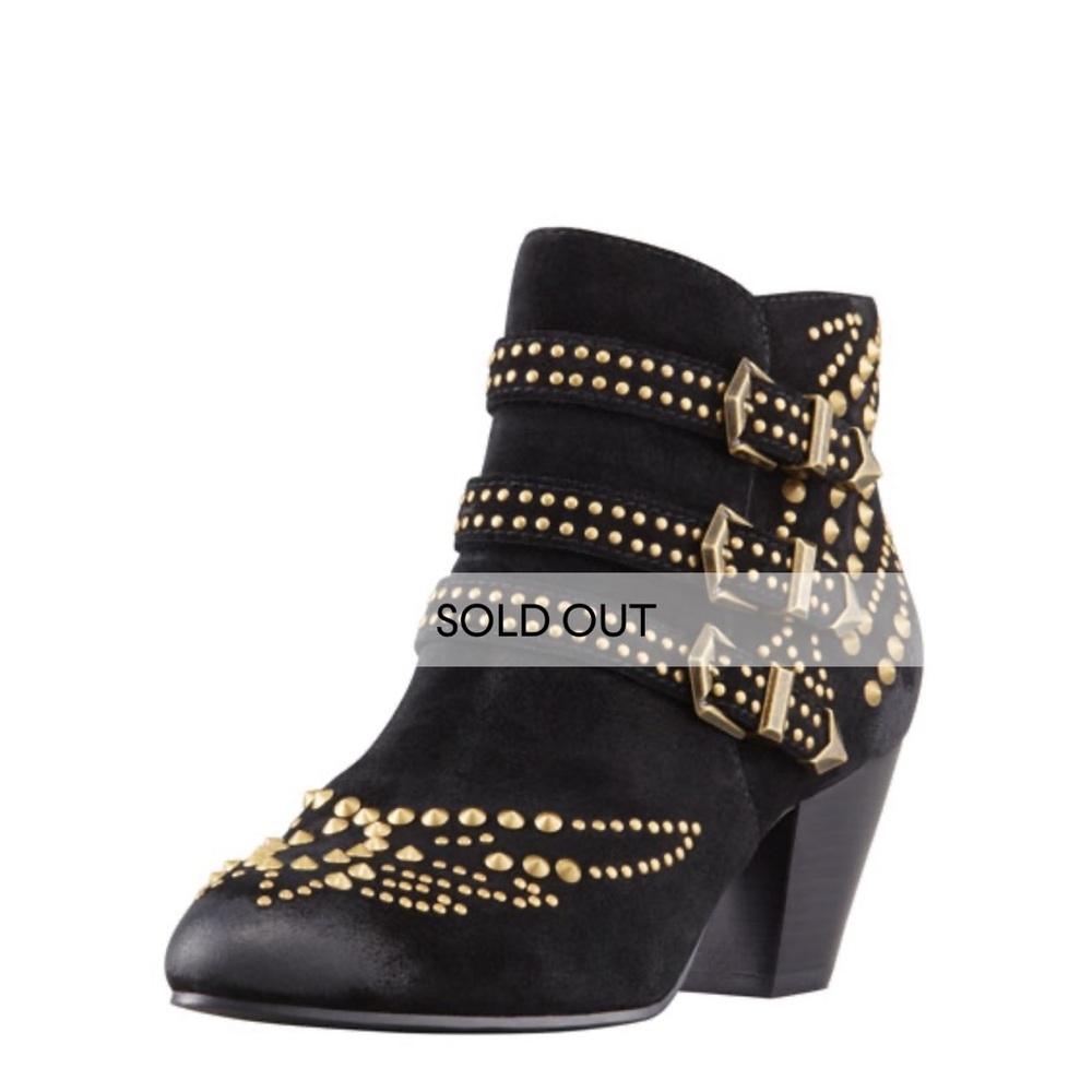 Ash‎ Joyce Studded Ankle Boot, Black 37.5 USA SIZE 6.5